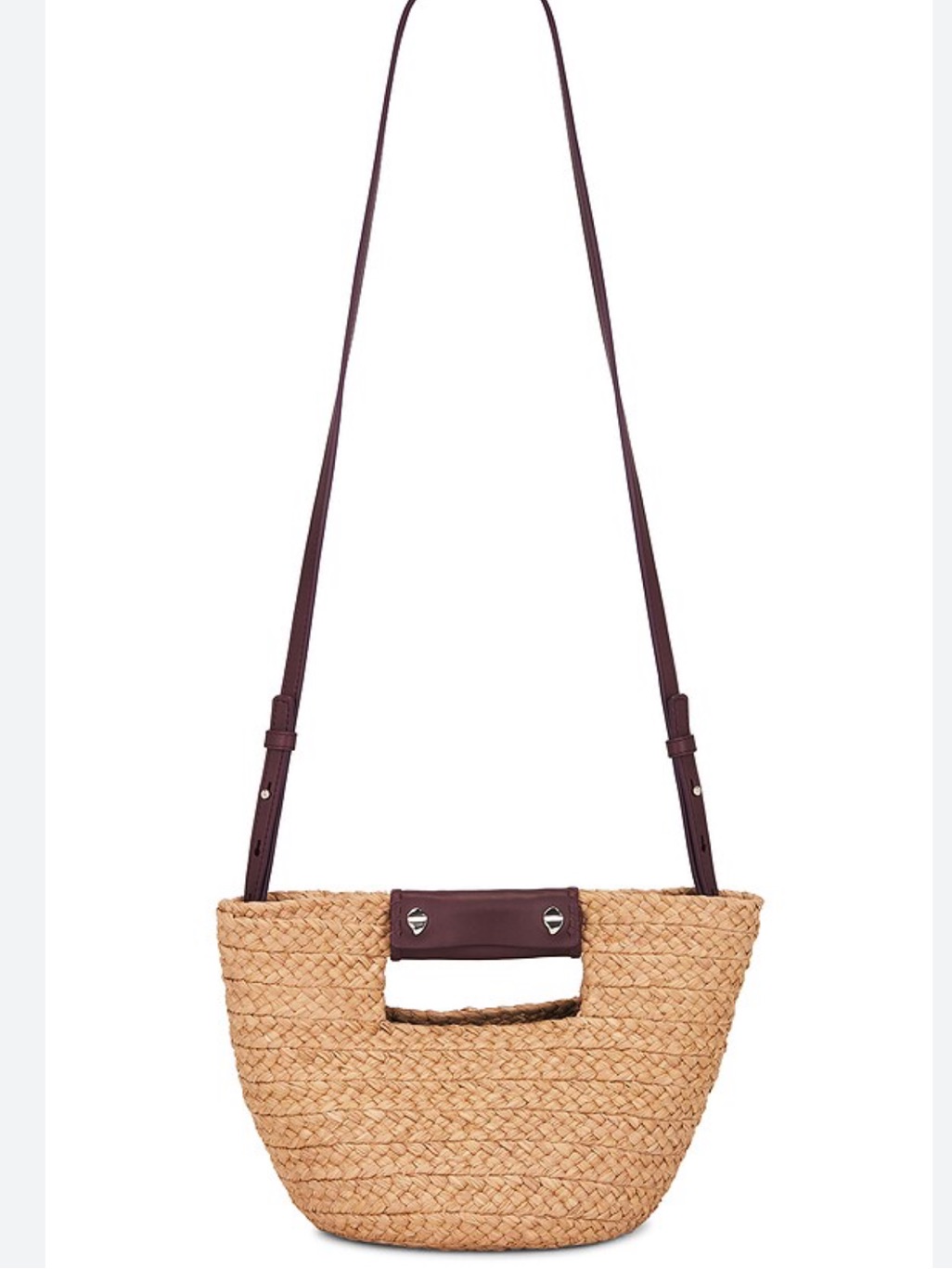 Helen Kaminski Remi Tote Mini In Natural Straw With Dark Brown Trim — image 3 of 7